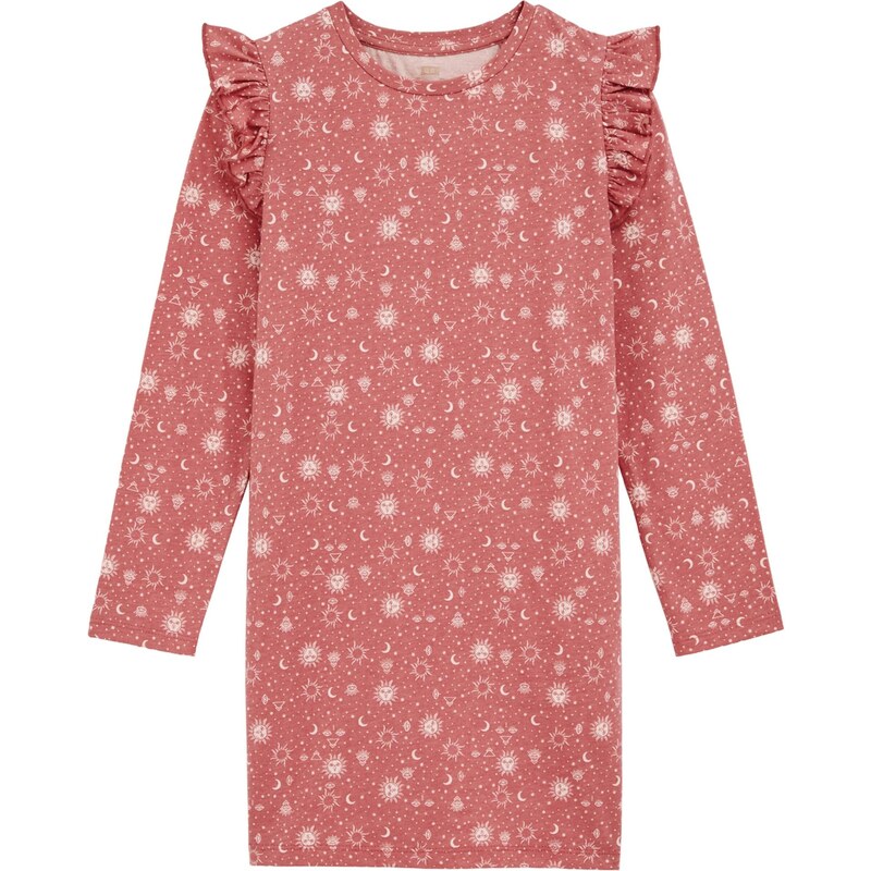 WE Fashion Nočná košieľka béžová / pastelovo oranžová 64559367