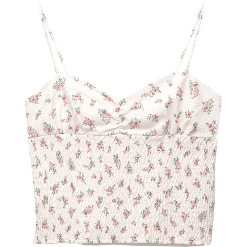 Pull&Bear Top mätová / ružová / staroružová / biela 65884977
