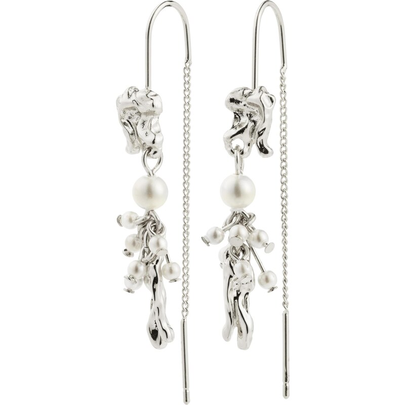 Pilgrim Náušnice Milo strieborná 64565794