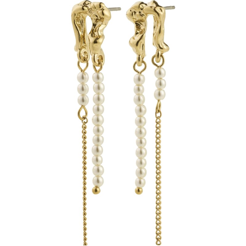 Pilgrim Náušnice Vincent zlatá 64565808