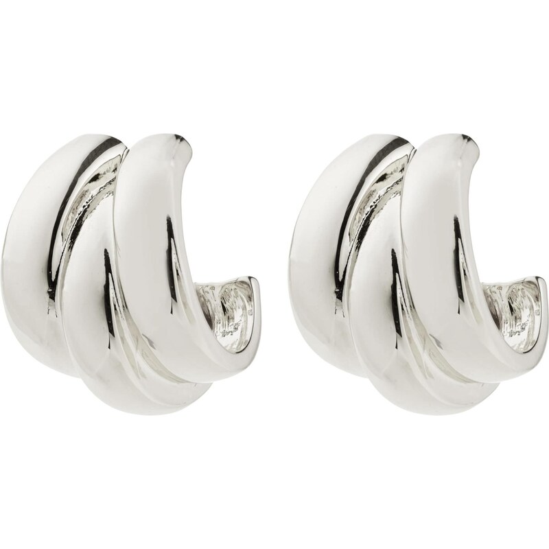 Pilgrim Náušnice Damian strieborná 64565797