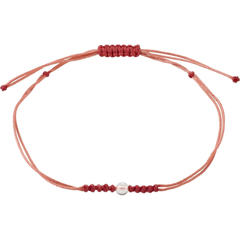 Pilgrim Náramok Birthstones červená / biela 64575738