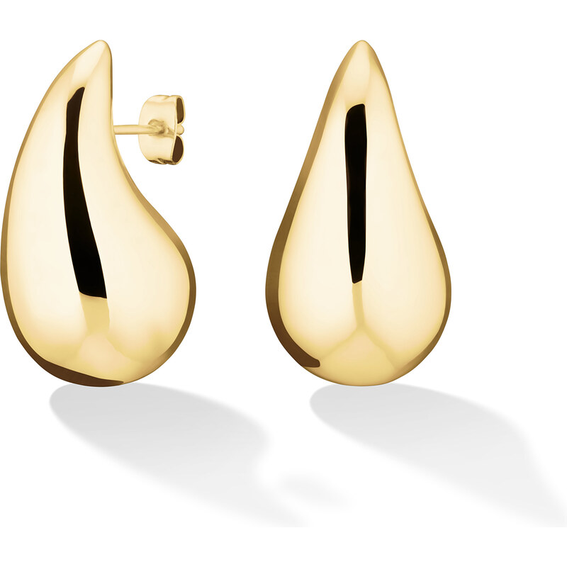 Rosefield Módne pozlátené náušnice Tear Drop JETDG-J929 66588447