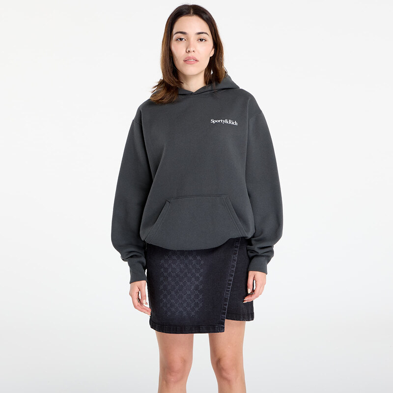 Mikina Sporty & Rich Health Is Wealth Soft Hoodie UNISEX Faded Black L 64570569