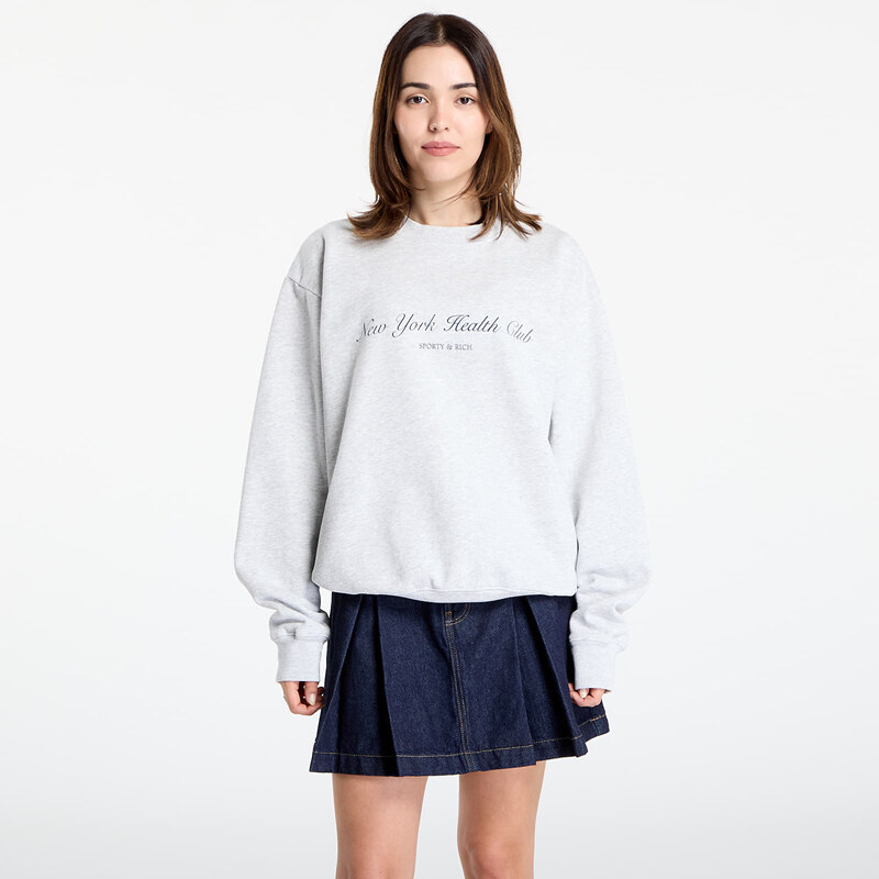 Mikina Sporty & Rich NY Health Club Crewneck UNISEX Heather Gray XL 64570580
