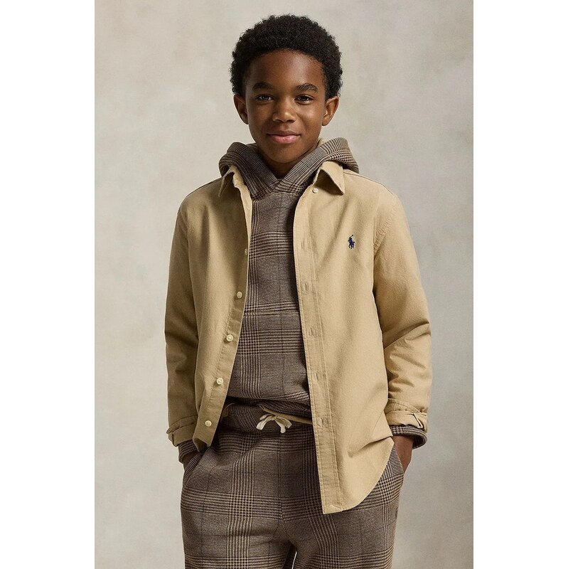 Detská bavlnená košeľa Polo Ralph Lauren 64579016