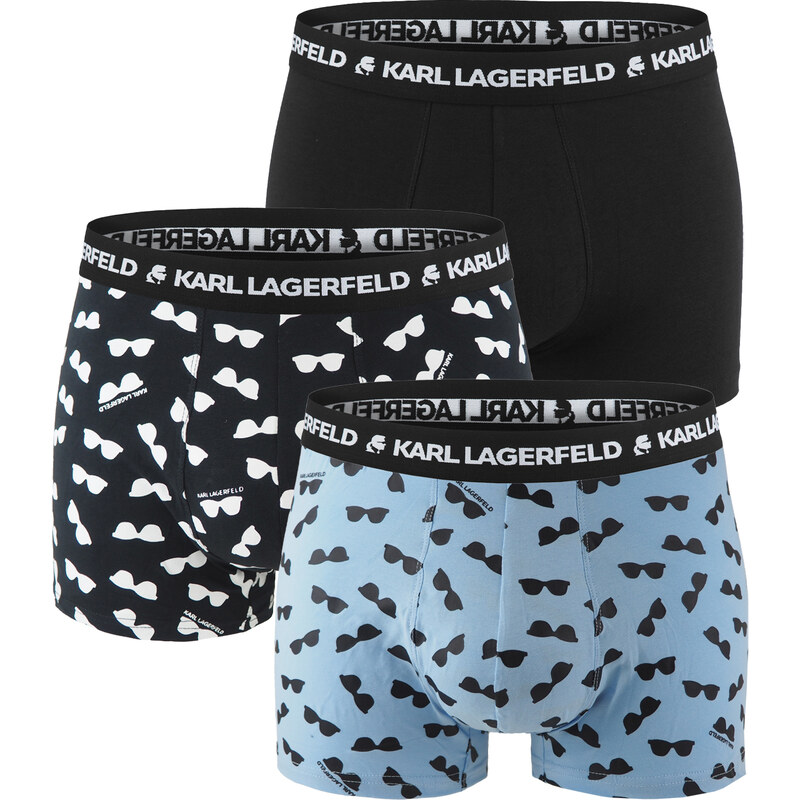 KARL LAGERFELD - boxerky 3PACK organic cotton KARL sunglases blue & 64571730