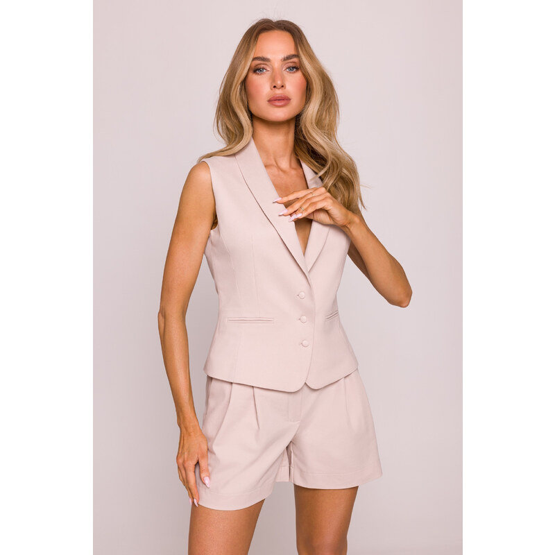 MOE Dámska vesta | béžová M859 64572714