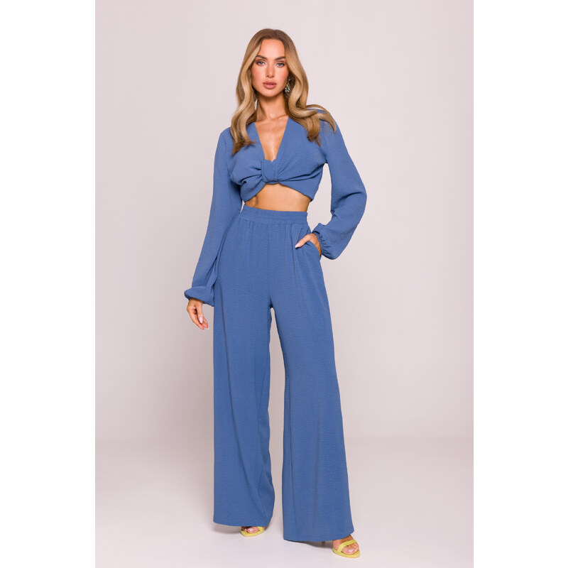 MOE Dlhé letné nohavice | denim M862 64572731