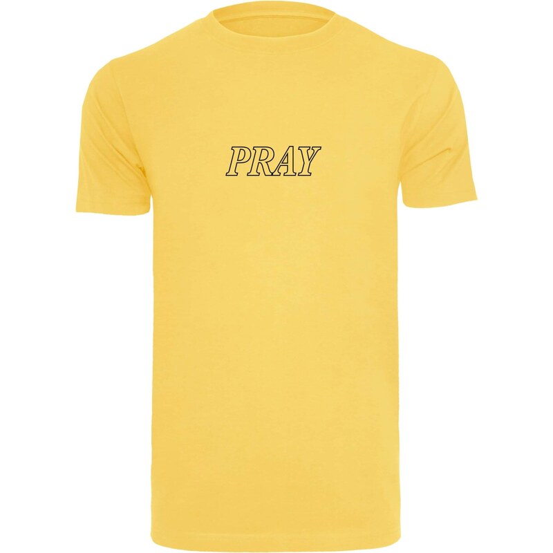 Mister Tee Tričko Pray Hands žltá / čierna 65873721