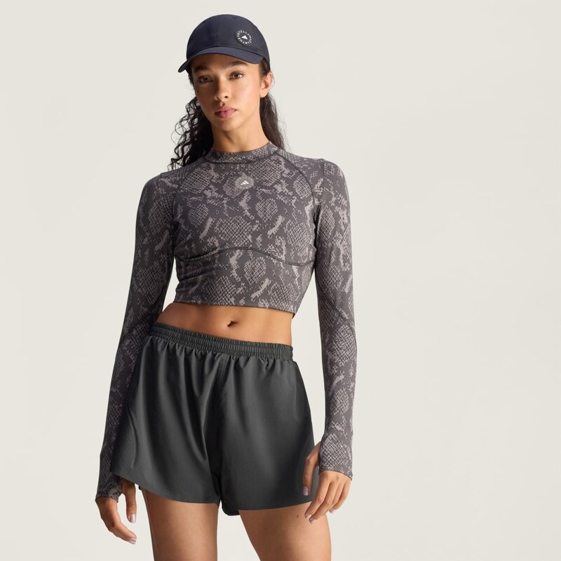 E-shop Dlhorukávový športový top adidas by Stella McCartney s hadím