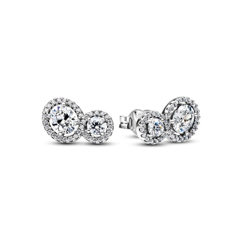 Pandora Strieborné náušnice Objímajúca aureola Timeless 293774C01 66584854
