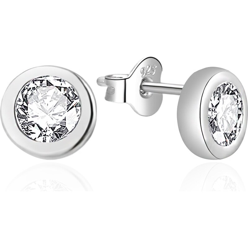 Agato Elegantné strieborné náušnice kôstky AGT-E057PW 0,7 cm 66579818