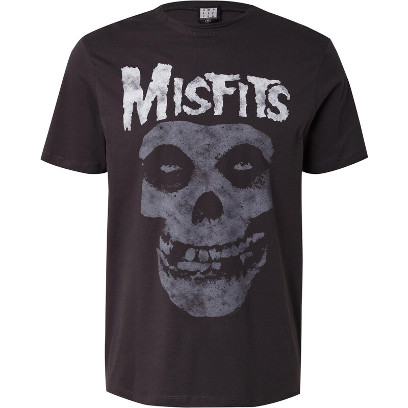 AMPLIFIED Tričko MISFITS antracitová / svetlosivá 64590620