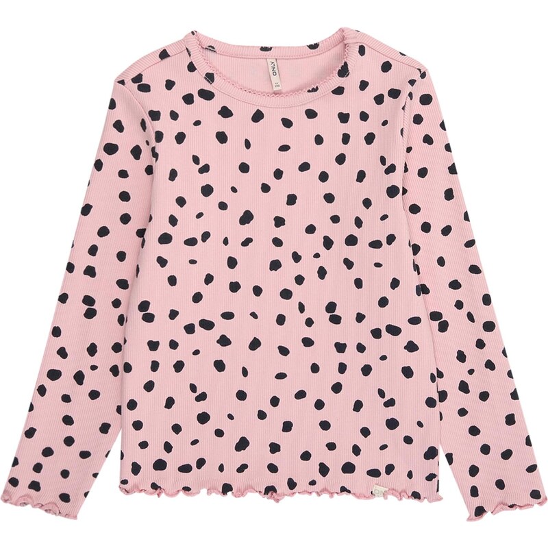 Only Mini Tričko KMGTRINNY ružová / čierna 65658193