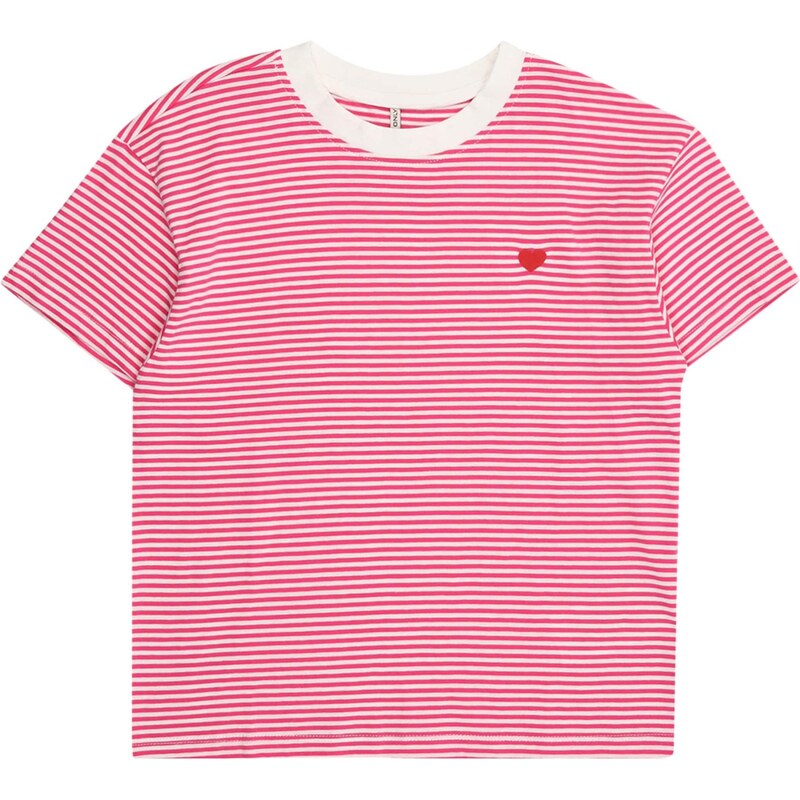 ONLY GIRLS Tričko červená / purpurová / biela 65885145