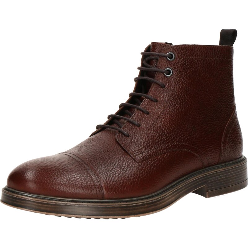 GEOX Šnurovacie čižmy U HENREYS hnedá 64590660