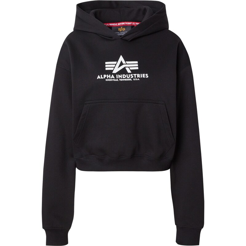 ALPHA INDUSTRIES Mikina čierna / biela 65121201