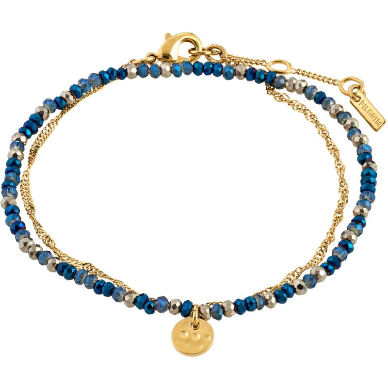 Pilgrim Náramok Bellamy zafírová / zlatá / strieborná 65654240