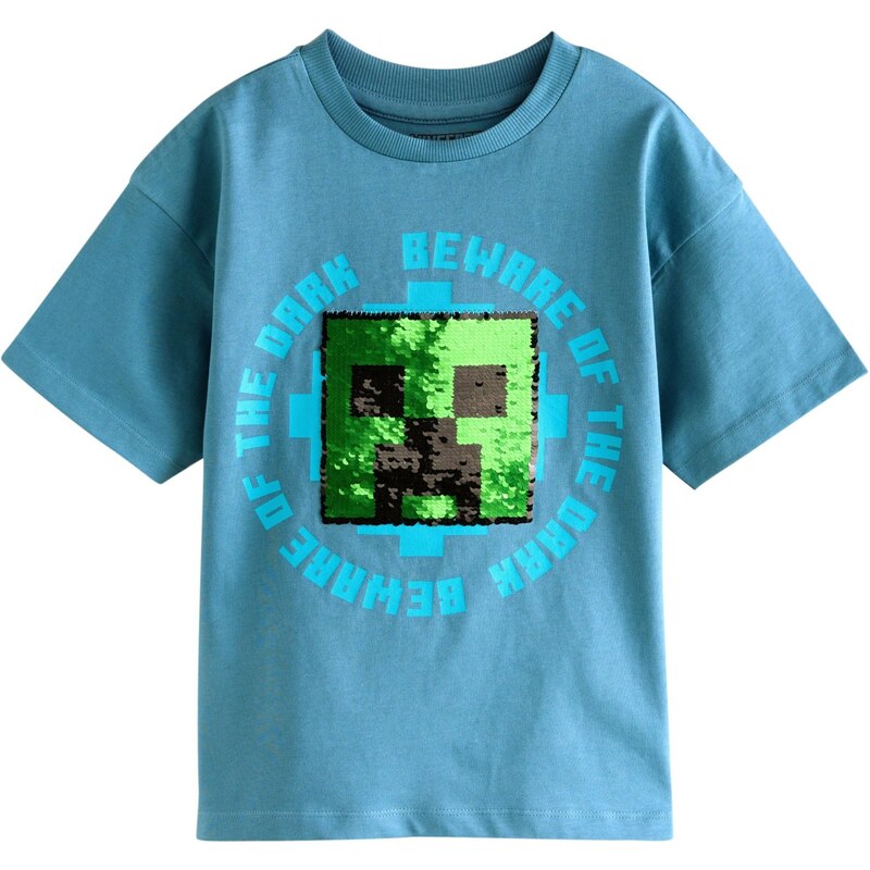 Next Tričko azúrová / svetlomodrá / limetová / čierna 65882621