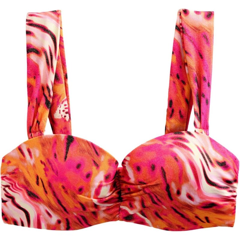 Next Bikinový top oranžová / ružová / čierna / biela 65655947