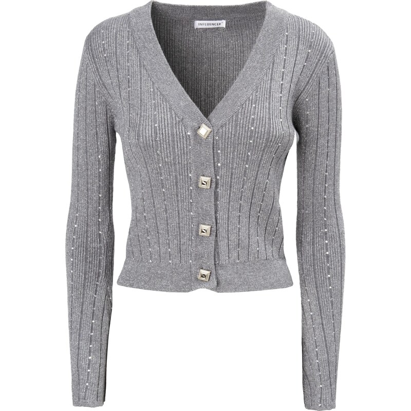 Influencer Kardigán sivá 65883714