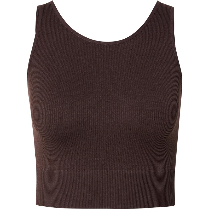 ONLY PLAY Športový top ONPJAIA čokoládová 65658223