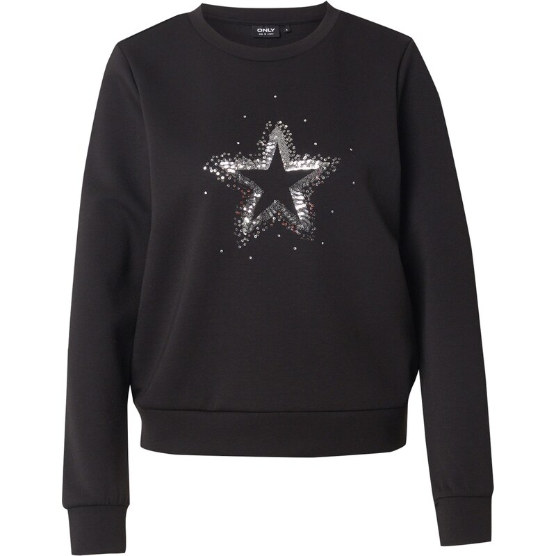 ONLY Mikina ONLMARCY čierna / strieborná 65885186