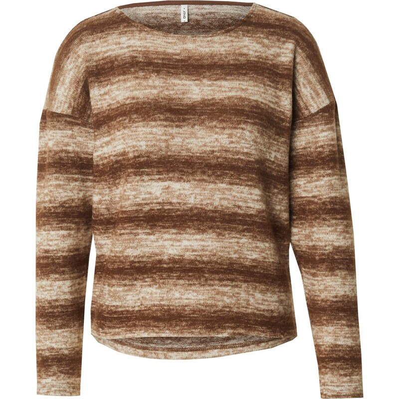 ONLY Sveter ONLBEATE krémová / hnedá 65885180