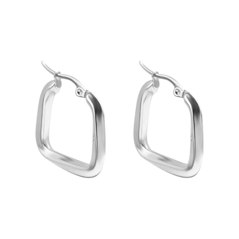 Marc Malone Moderné oceľové náušnice Kate Silver Earrings MCE250267S 67762675