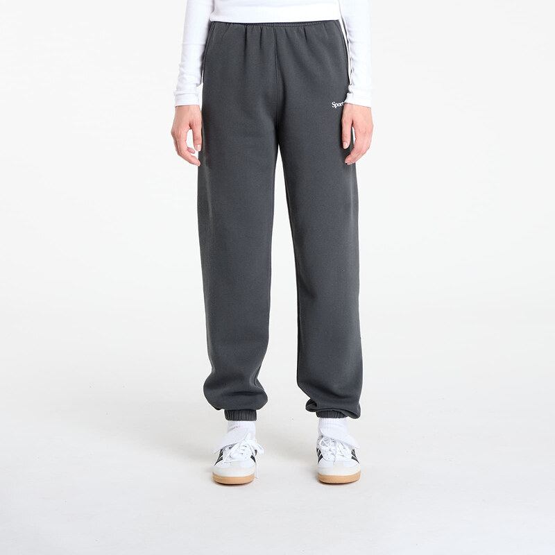 Tepláky Sporty & Rich Serif Logo Soft Sweapant UNISEX Faded Black L 64600086