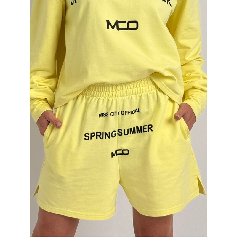 Miss City Official Žlté šortky SPRING 64600873