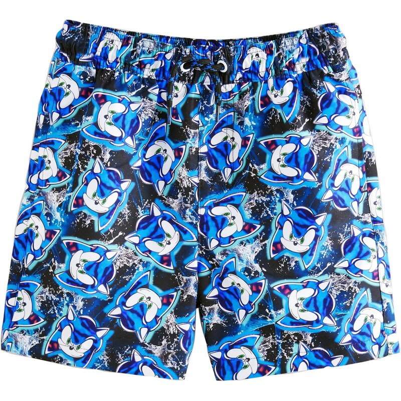 Next Plavecké šortky Sonic modrá / čierna / biela 66001455