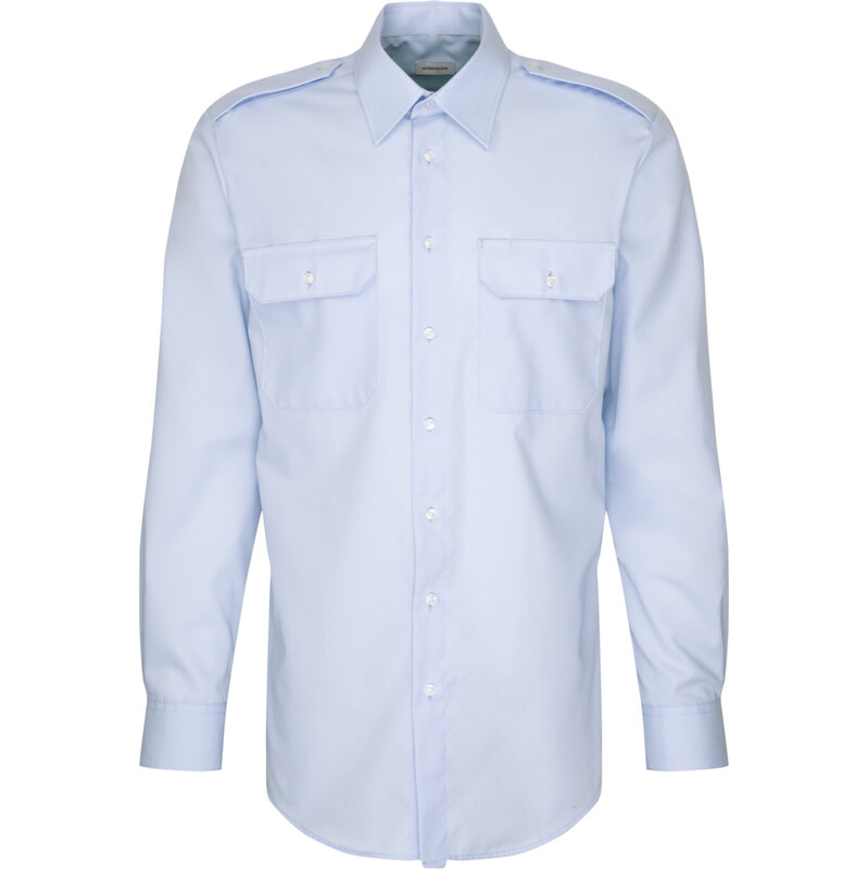 Pánska pilotka regular fit s dlhým rukávom v modrej farbe 64601204