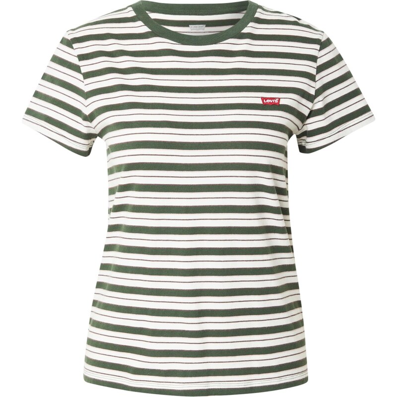LEVIS Tričko The Perfect Tee zelená / biela 64826072