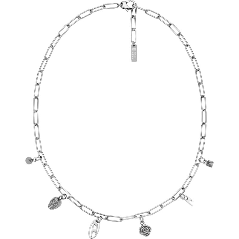 DIESEL Retiazka strieborná 65292403