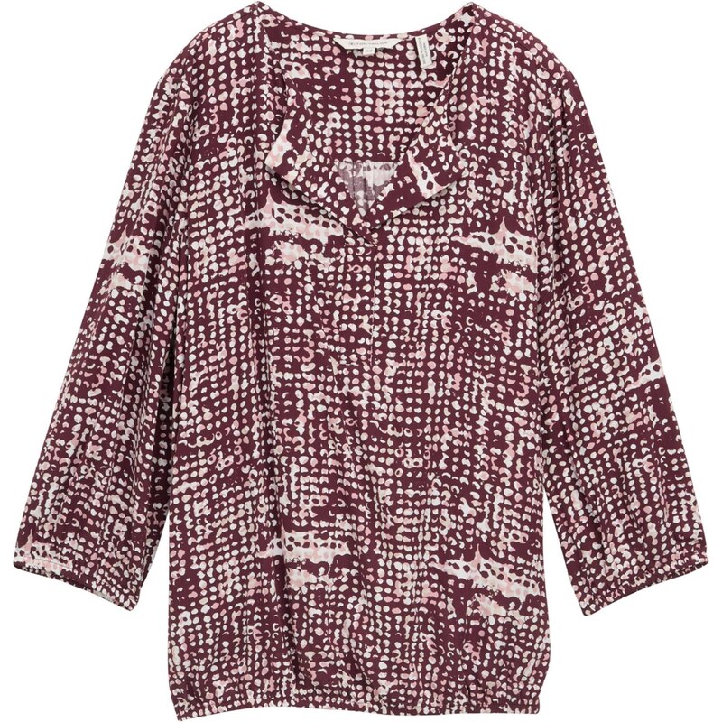 TOM TAILOR Blúzka staroružová / tmavočervená / šedobiela 64890211
