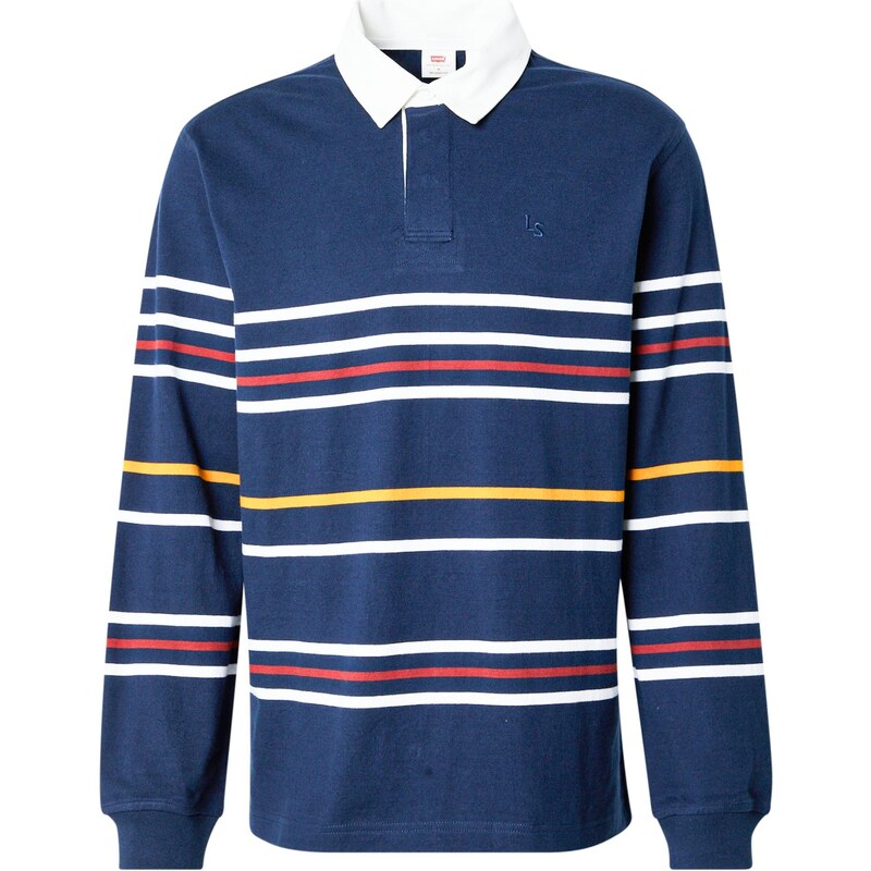 LEVIS Tričko Union Rugby Shirt tmavomodrá / zlatá žltá / červená / 64603061