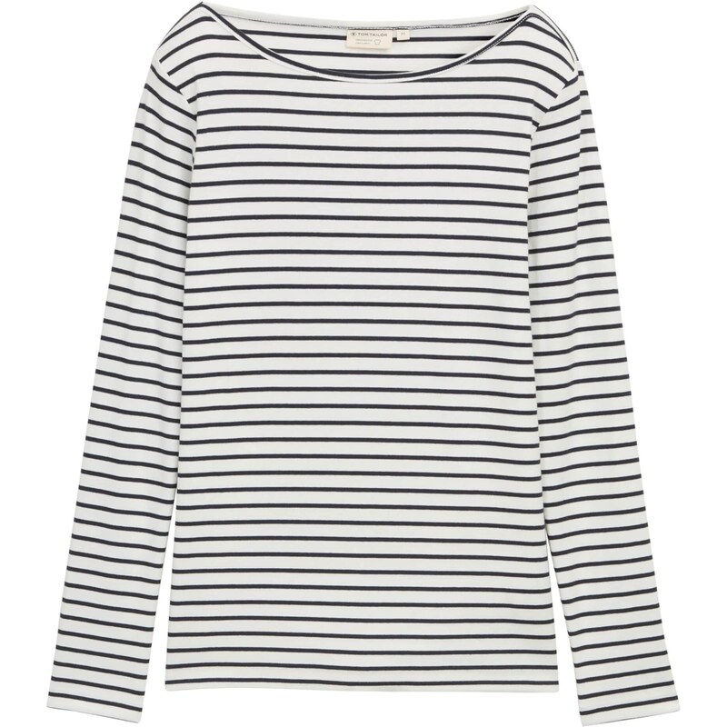 TOM TAILOR Tričko tmavomodrá / biela 65834843