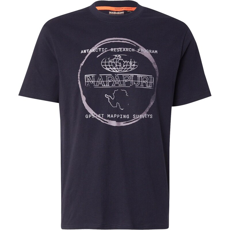 NAPAPIJRI Tričko S-Bald sivá / oranžová / čierna 64603046