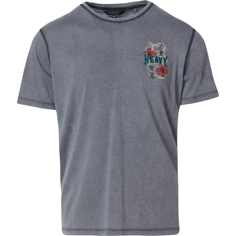 KOROSHI Tričko sivá / zmiešané farby 65883492