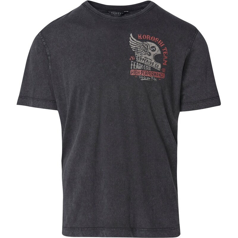 KOROSHI Tričko zmiešané farby / čierna 65883493