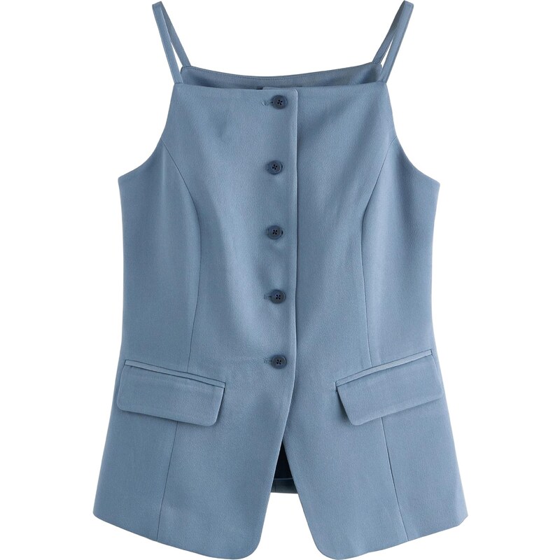 Next Vesta k obleku modrosivá 64746680