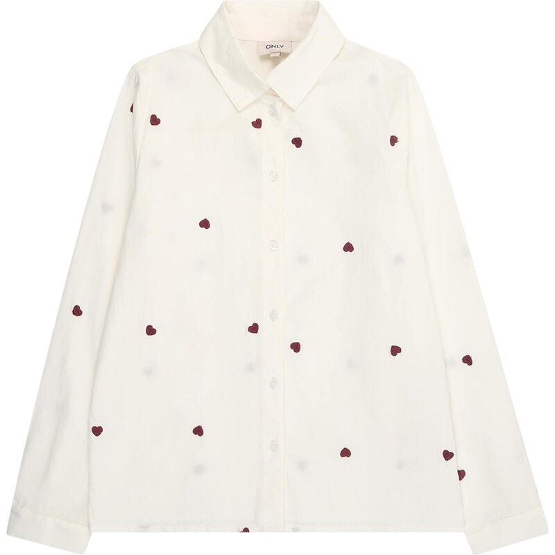 ONLY GIRLS Blúzka Koglina Grace burgundská / biela 66056991