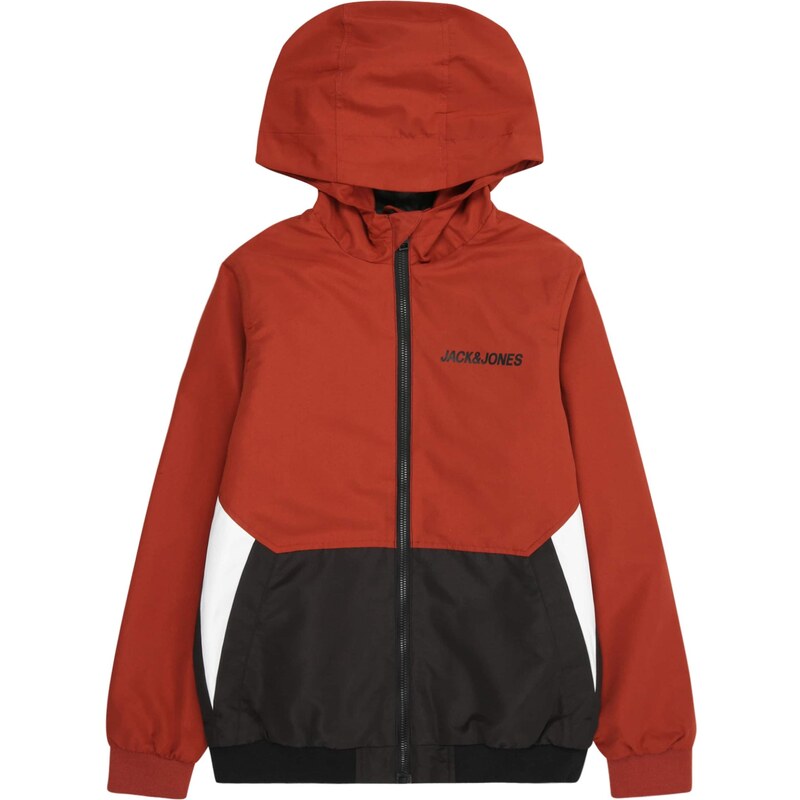 Jack & Jones Junior Prechodná bunda JJRush gaštanová / čierna 64960534
