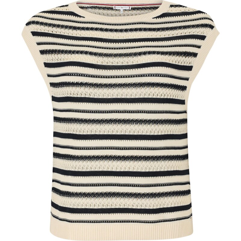 TOMMY HILFIGER Sveter béžová / čierna 65678627
