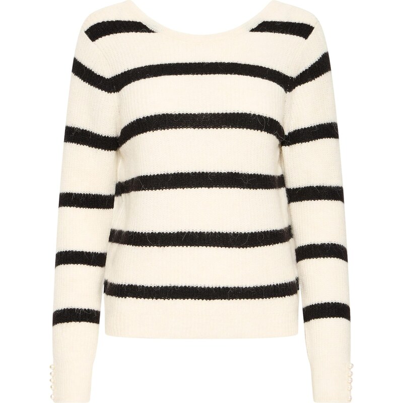 ICHI Sveter IHKAMARA nebielená / tmavomodrá 65885338