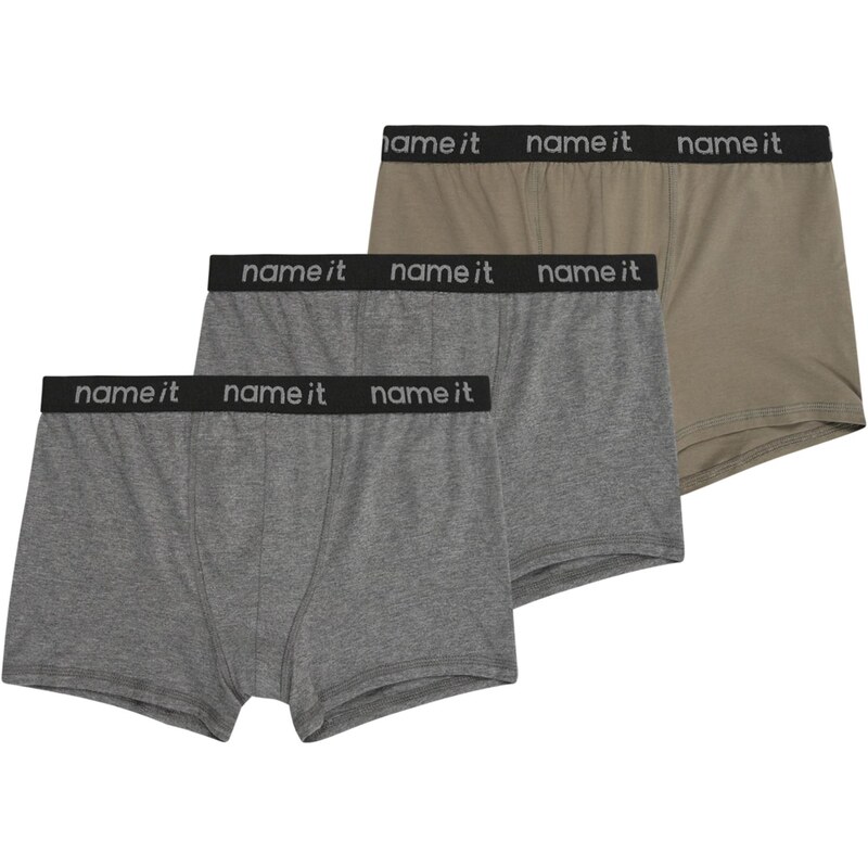 NAME IT Nohavičky farby bahna / sivá melírovaná / kaki / čierna 64603218