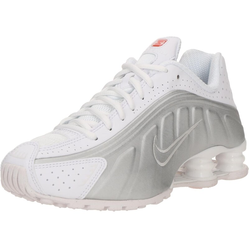Nike Sportswear Nízke tenisky Shox R4 striebornosivá / červená / biela 65885363
