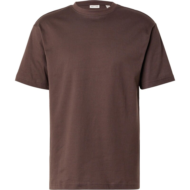 Only & Sons Tričko ONSFRED tmavohnedá 64603253